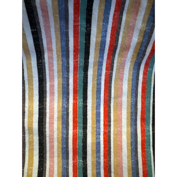 Zara contrasting sweater striped skirt midi sleevless dress sieze large - Picture 10 of 14